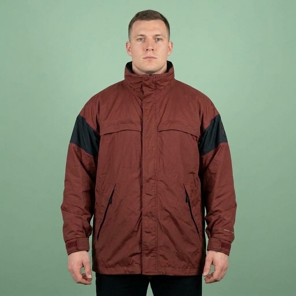 Vintage Columbia VM4120 Bugaboo Parka Shell Mens XL Maroon EUC